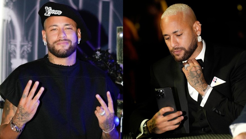Neymar Jr. é apaixonado por joias e ostenta peças luxuosas na web — Foto: Reprodução Instagram