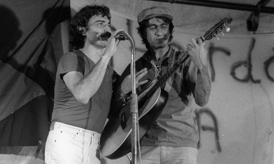 Fagner e Belchior em 1982