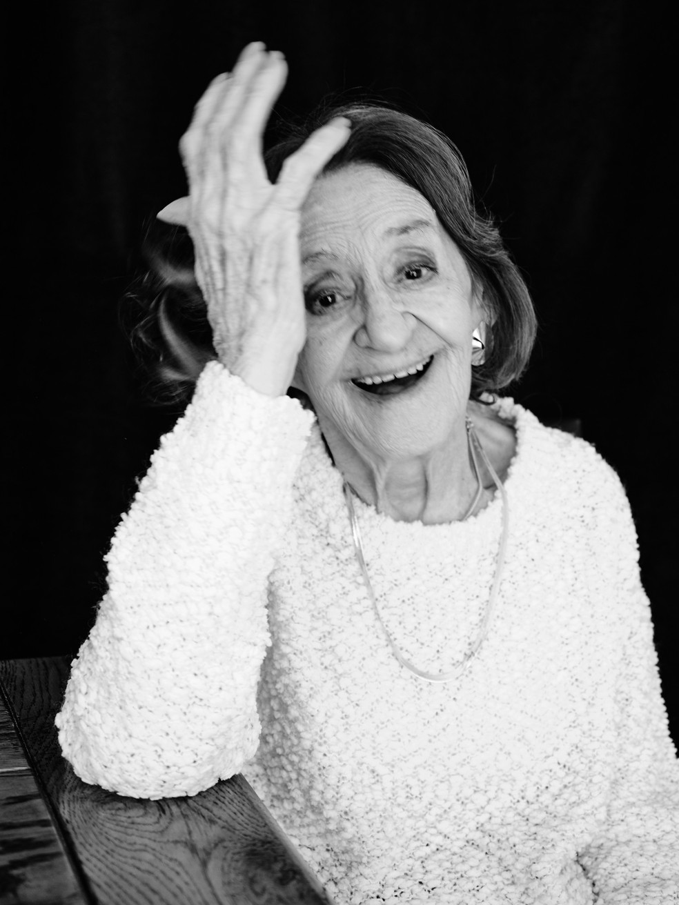 Laura Cardoso diz que o melhor de tudo é a vida em si — Foto: Fe Pinheiro