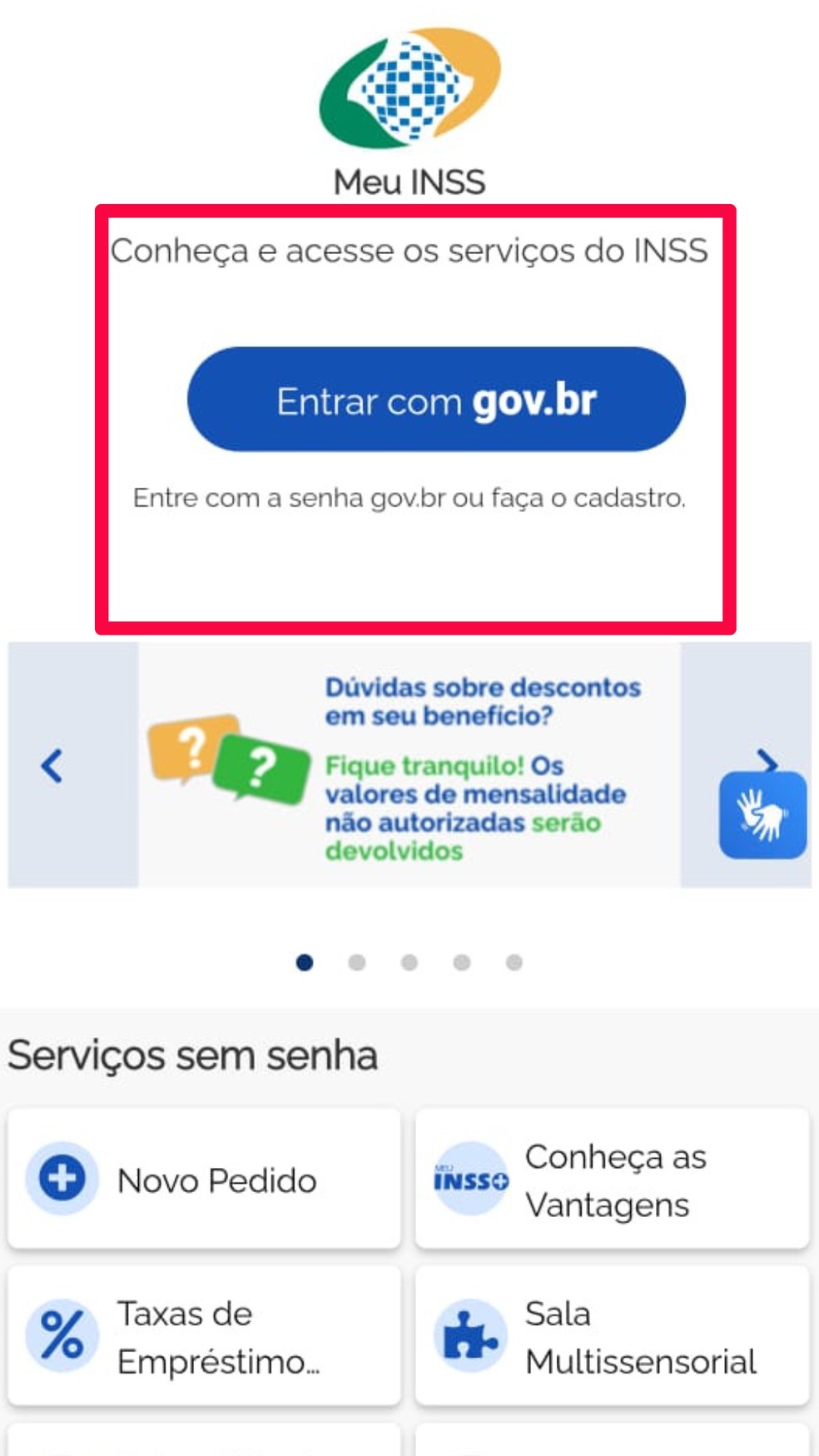 Confira o passo a passo para verificar se você recebeu a mensagem do INSS — Foto: Reprodução/Meu INSS