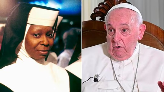 Mudança de Hábito 3: Whoopi Goldberg se surpreende ao oferecer personagem em novo filme ao Papa Francisco