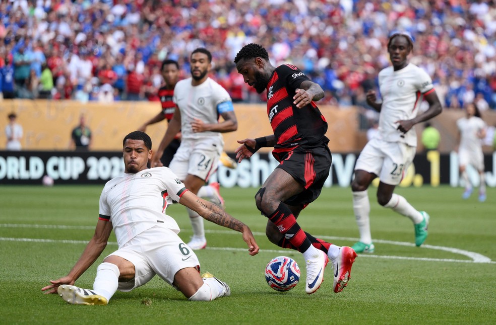 Flamengo venceu Chelsea-ING por 3 a 1 pela segunda rodada da Copa do Mundo de Clubes — Foto: David Ramos / GETTY IMAGES NORTH AMERICA / Getty Images via AFP