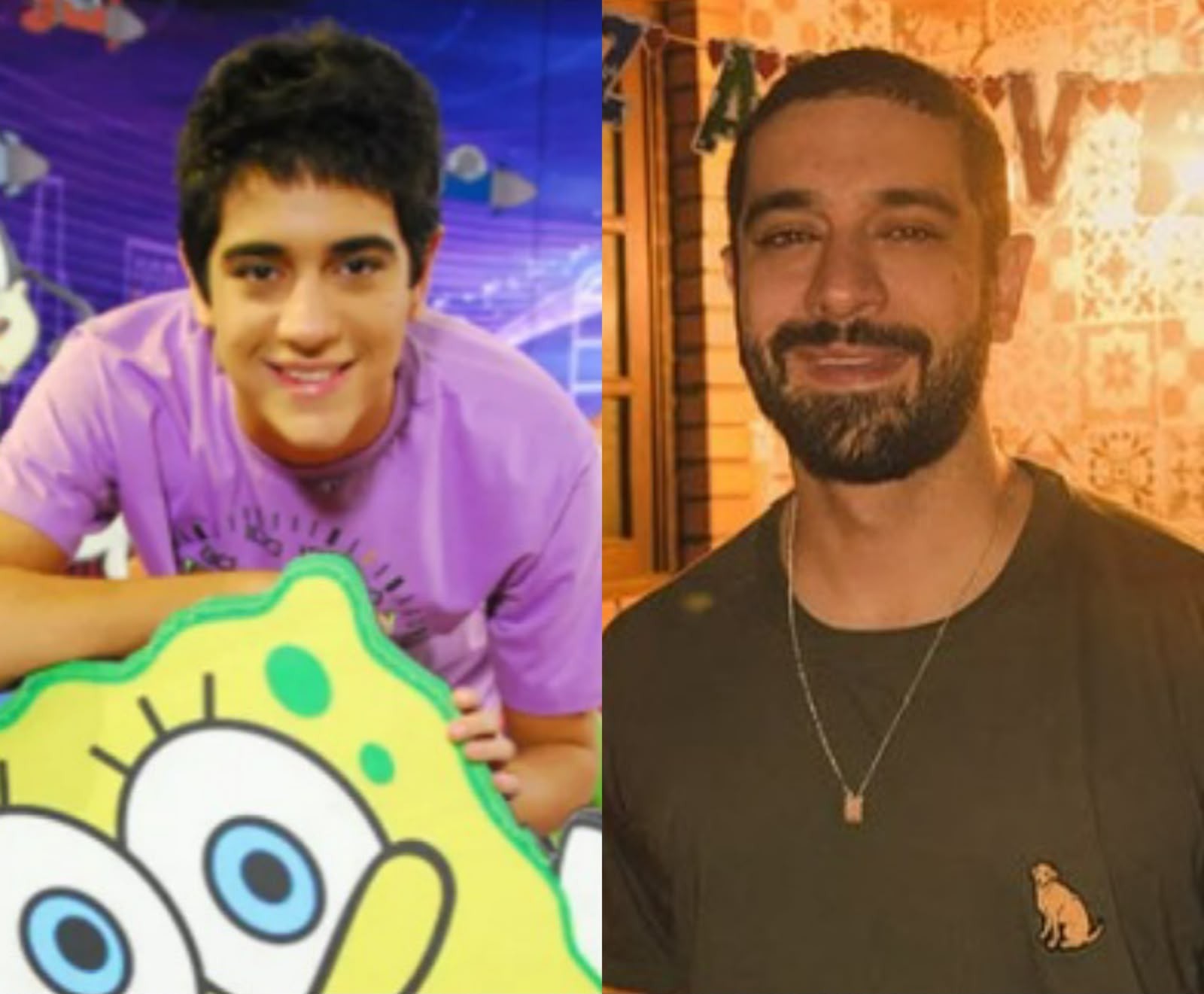 Miguel Rômulo trabalhou no programa infantil em 2010. Ele segue na carreira de ator e estará na próxima novela das 18h, "Lá na minha terra" — Foto: Reprodução/TV Globo e Instagram