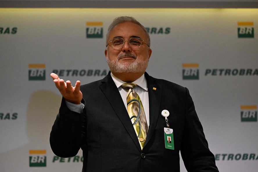 O presidente da Petrobras, Jean Paul Prates, durante coletiva de imprensa na sede da estatal, no Rio, no último dia 2