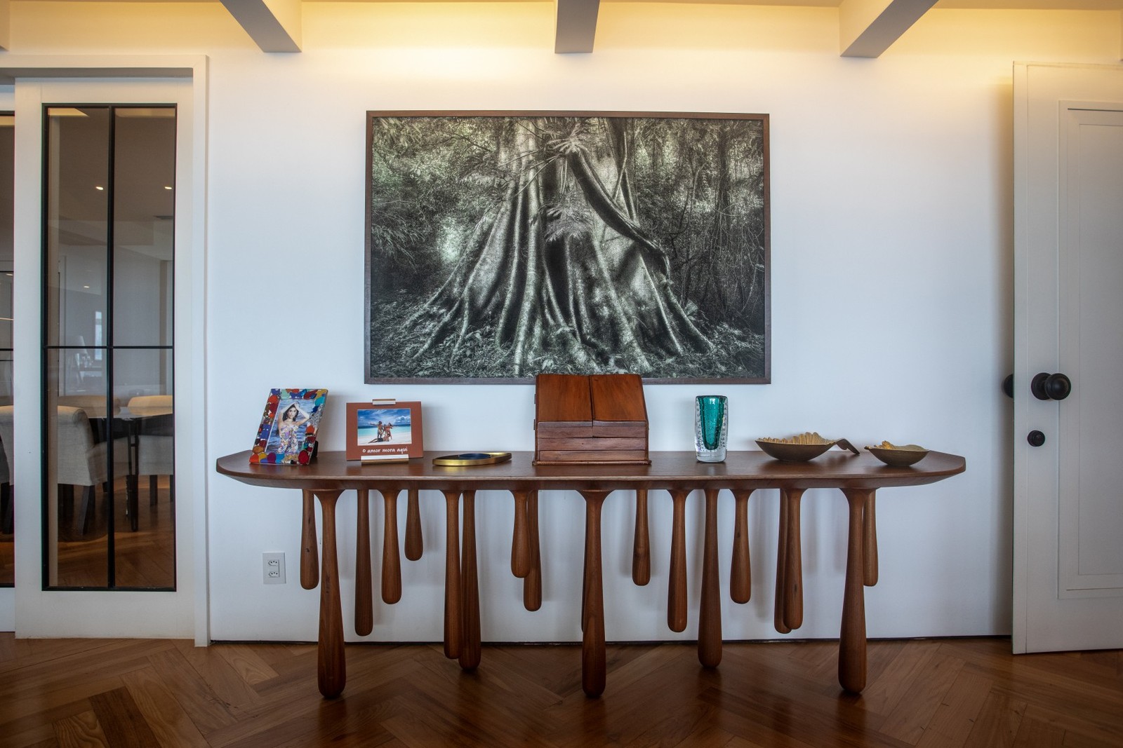 Detail of the apartment of the actress Clarice Alves and her husband, the player Marcelo — Photo: Ana Branco