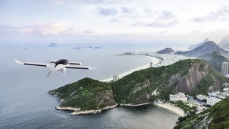 Simulação de voo do modelo de eVTOL da alemã Lilium, que a Azul quer trazer ao Brasil a partir de 2025 para trajetos curtos, como Rio-Búzios ou São Paulo-Guarujá Divulgação