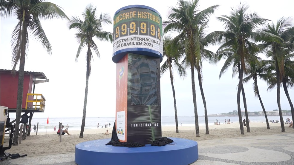 One of the tourist counters installed on the Copacabana promenade – Photo: Reproduction