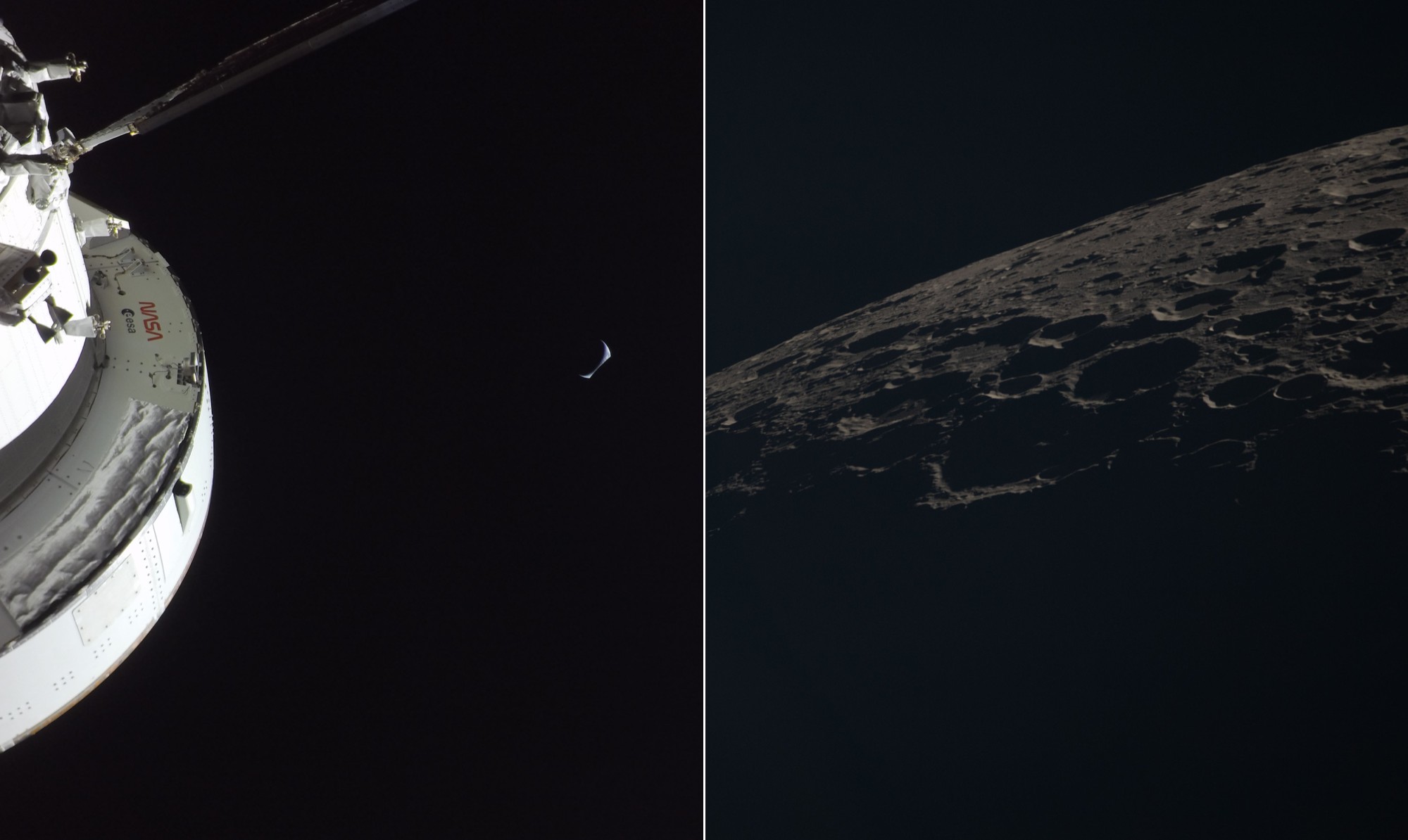 Nasa divulga novas fotos da Terra e da Lua capturadas durante missão Artemis II; veja imagens