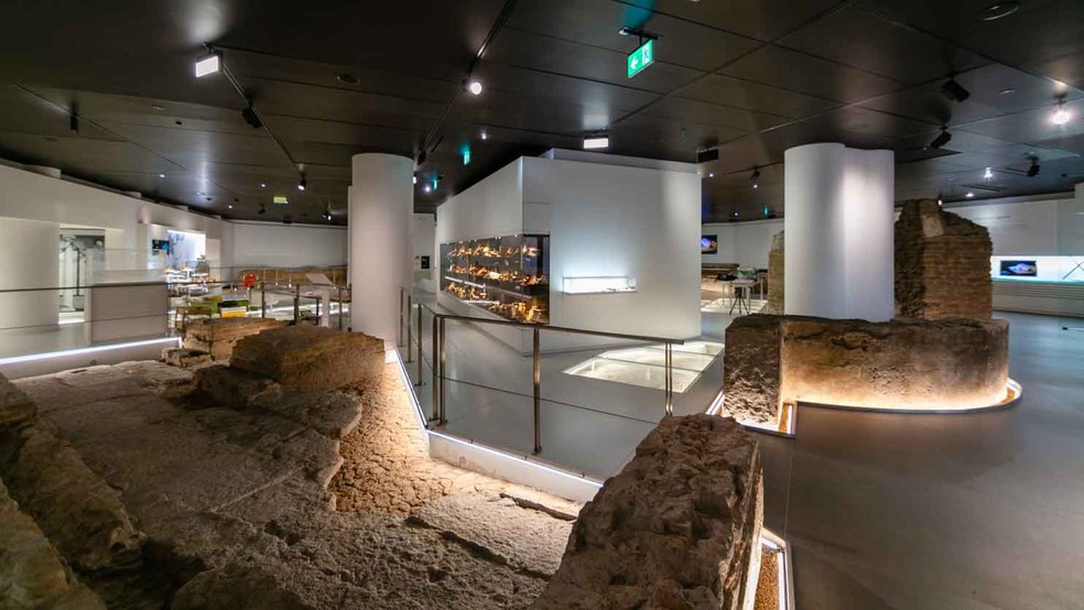 Museo Ninfeo, novo museu em torno de um sítio arqueológico em Roma, na Itália — Foto: Reprodução