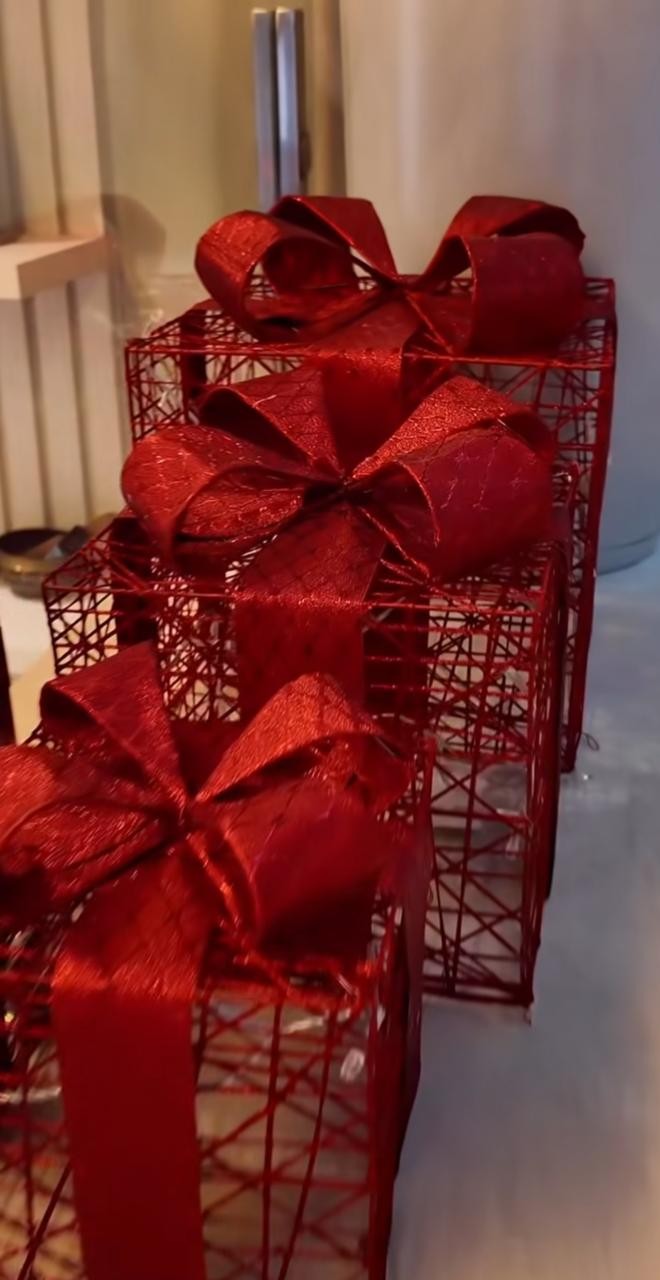 Christmas decoration at Larissa Manoela and André Luiz Frambach — Photo: Reproduction/Instagram