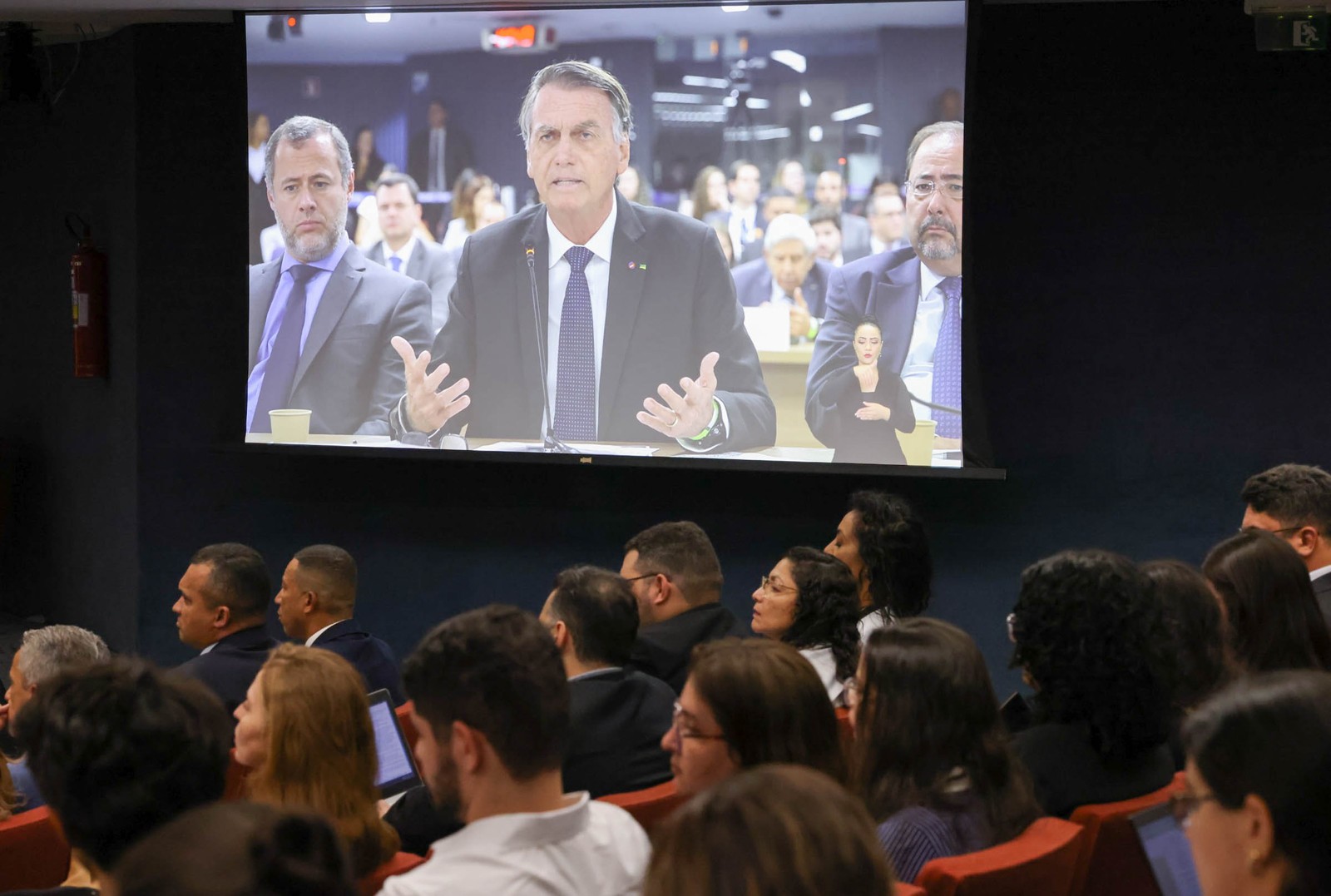 Interrogatórios dos réus da Aço Penal, Jair Bolsonaro (AP) 2668 — Foto: Antonio Augusto/STF