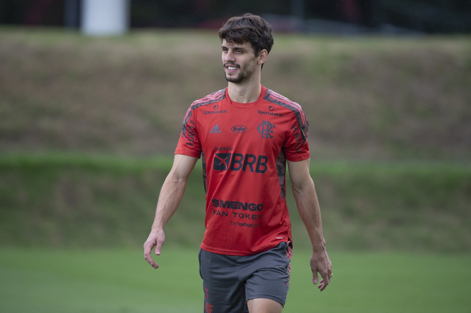 Rodrigo Caio, zagueiro titular, jogava no São Paulo e hoje está no Flamengo, desde 2019 — Foto: Alexandre Vidal / Flamengo