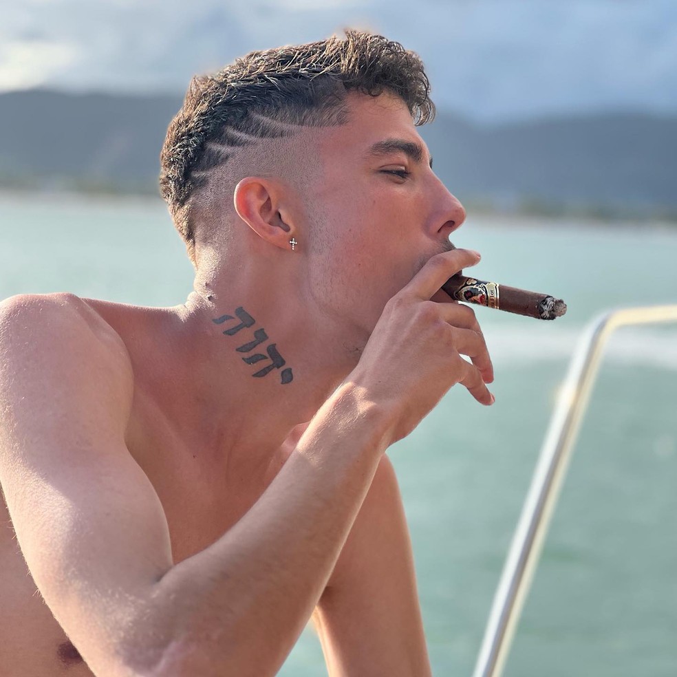 Guilherme Rocha, filho de Latino — Foto: Reprodução/Instagram