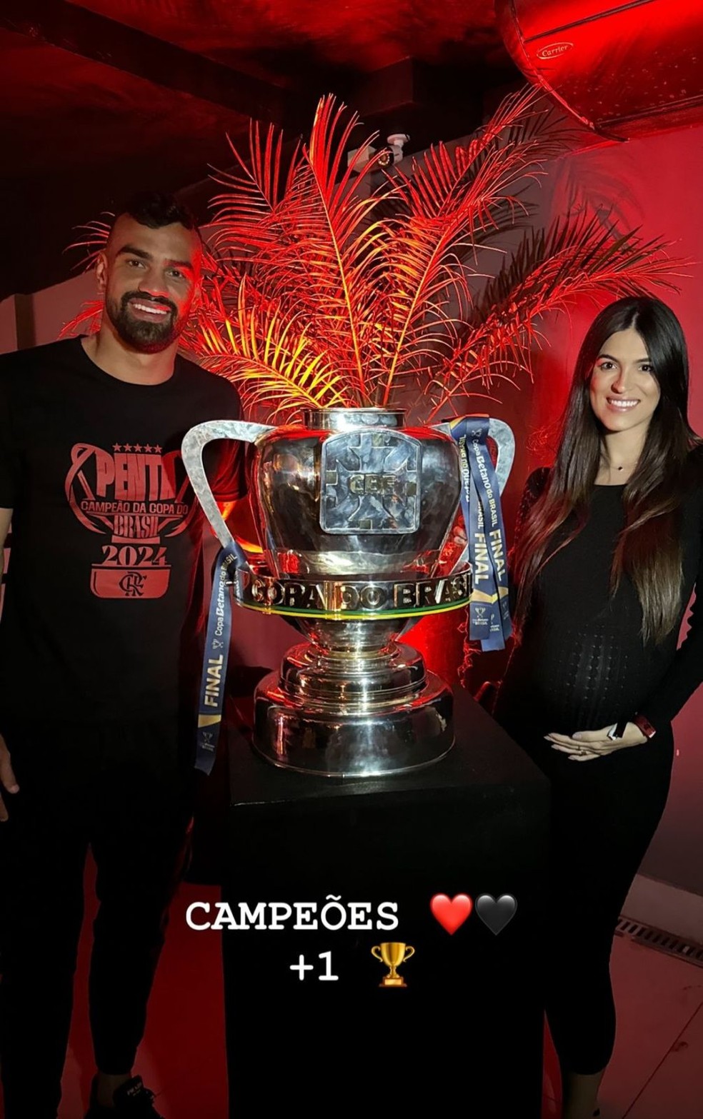 Festa do título do Flamengo — Foto: Reprodução