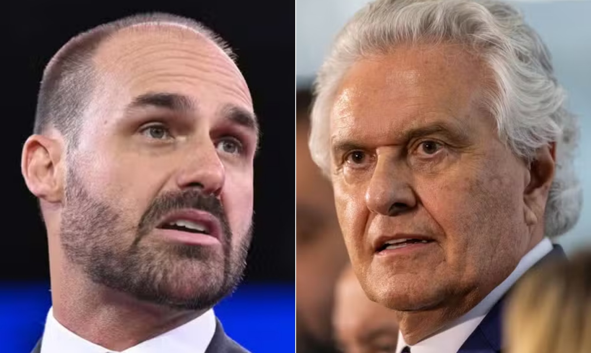 Eduardo Bolsonaro chama Caiado de conivente em críticas sobre green card