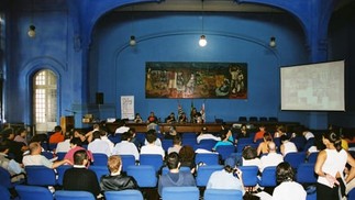 Conhecido Salão Azul do Palácio, enquanto funcionou como casa da prefeitura — Foto: Acervo Museu Catavento