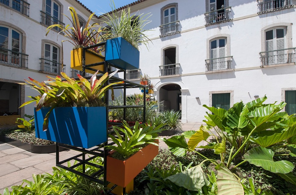Jardim em homenagem à Burle Marx é destaque de mostra comemorativa de 40 anos do Paço Imperial — Foto: Oscar Liberal/Iphan