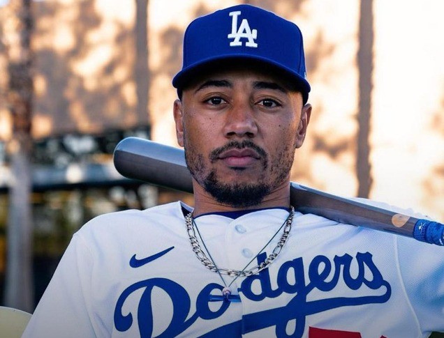 Mookie Betts (Los Angeles Dodgers, da MLB, também 365 milhões) — Foto: Reprodução