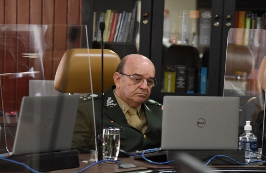 Ministro Lúcio Mário de Barros Góes, o novo presidente do Superior Tribunal Militar (STM), durante sessão da corte