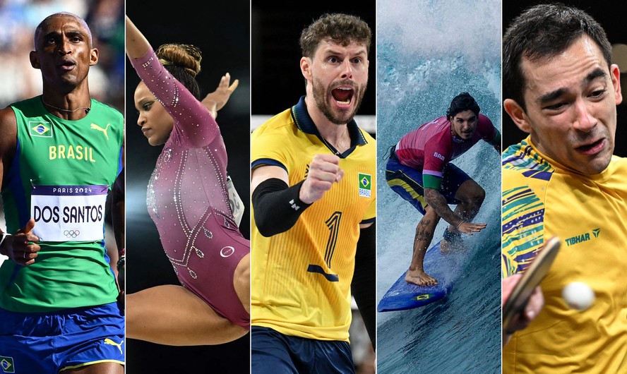 Paris-2024: Brasileiros competem ao longo de todo o dia nesta segunda-feira (5)