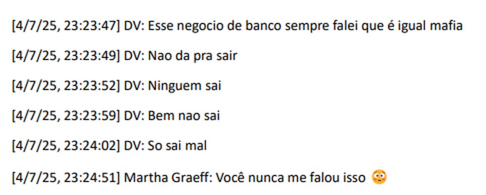 Daniel Vorcaro: 'esse negócio de banco sempre falei que é igual máfia' — Foto: Reprodução