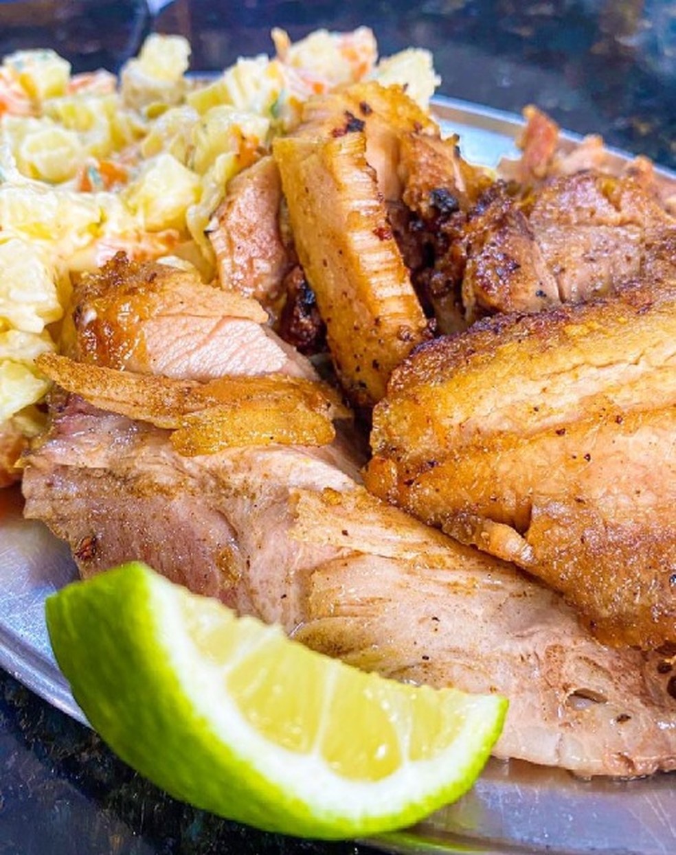 Pernil com maionese, PF do Bar do Bode Cheiroso, no Maracanã — Foto: Reprodução
