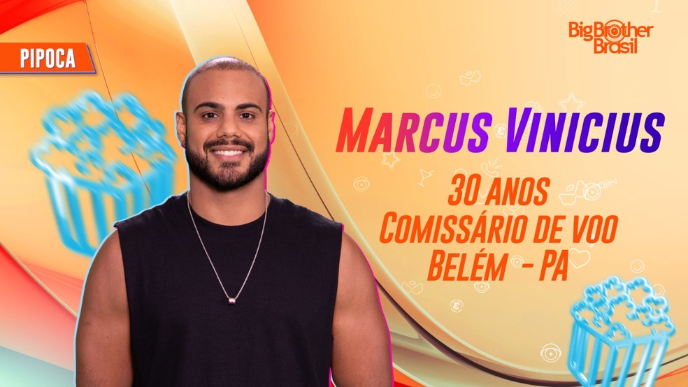 Marcus Vinicius, comissrio de voo, participante do 'BBB 24'  Foto: Divulgao/TV Globo