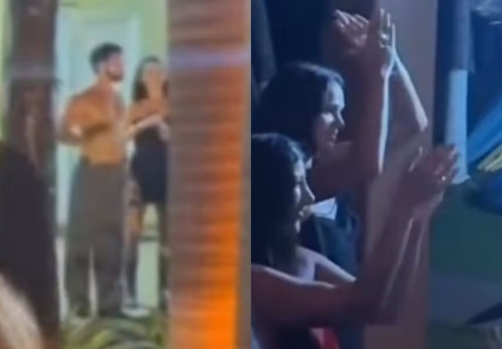 Bruna Marquezine em cliques raros na festa de João Guilherme  — Foto: Reprodução Instagram