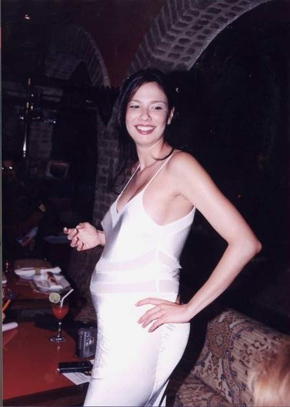 Luciana Gimenez grávida de Lucas Jagger em 1999 — Foto: Reprodução