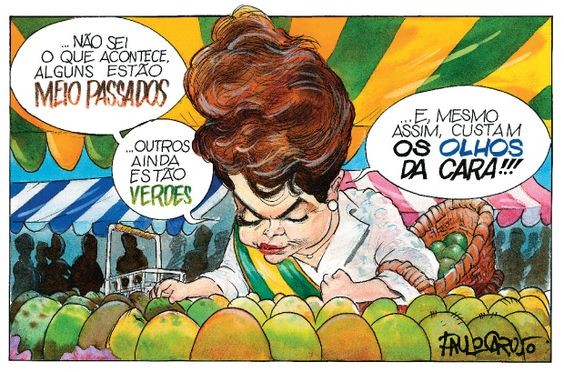 Feira das vaidades - O ministério Dilma já está saindo mais caro do que o quilo do tomate — Foto: Paulo Caruso