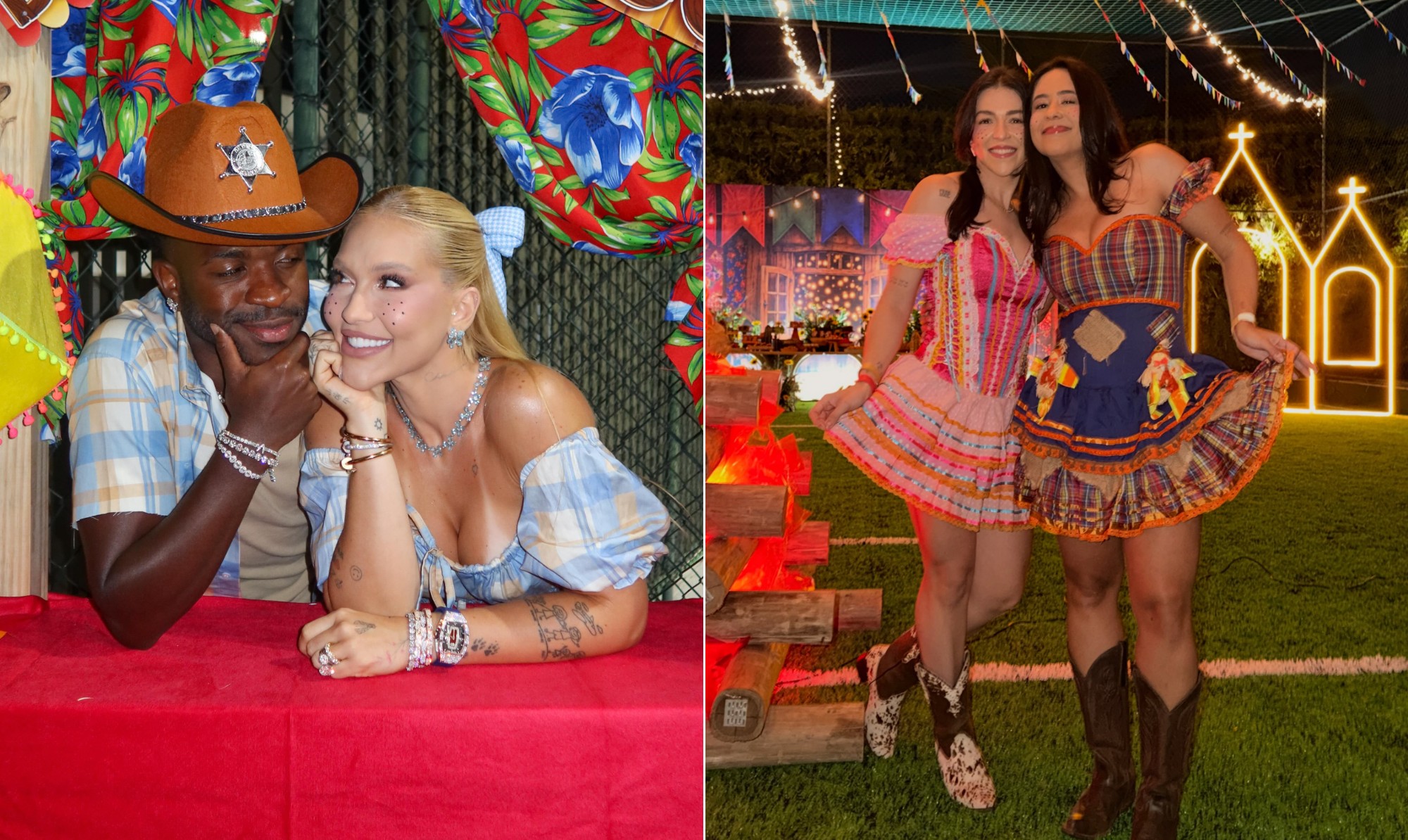 Arraiá em família: irmãs e amigas se reencontram em festa de Virginia Fonseca e Vini Jr.