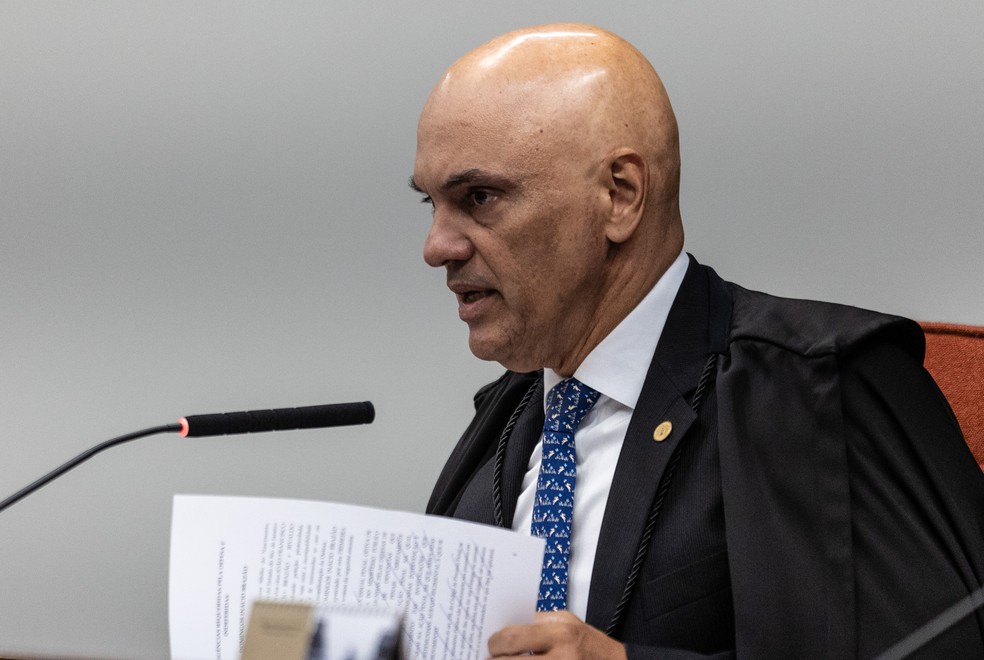 Relator do caso, ministro Alexandre de Moraes foi primeiro a votar nesta quarta-feira — Foto: Brenno Carvalho / Agência O Globo