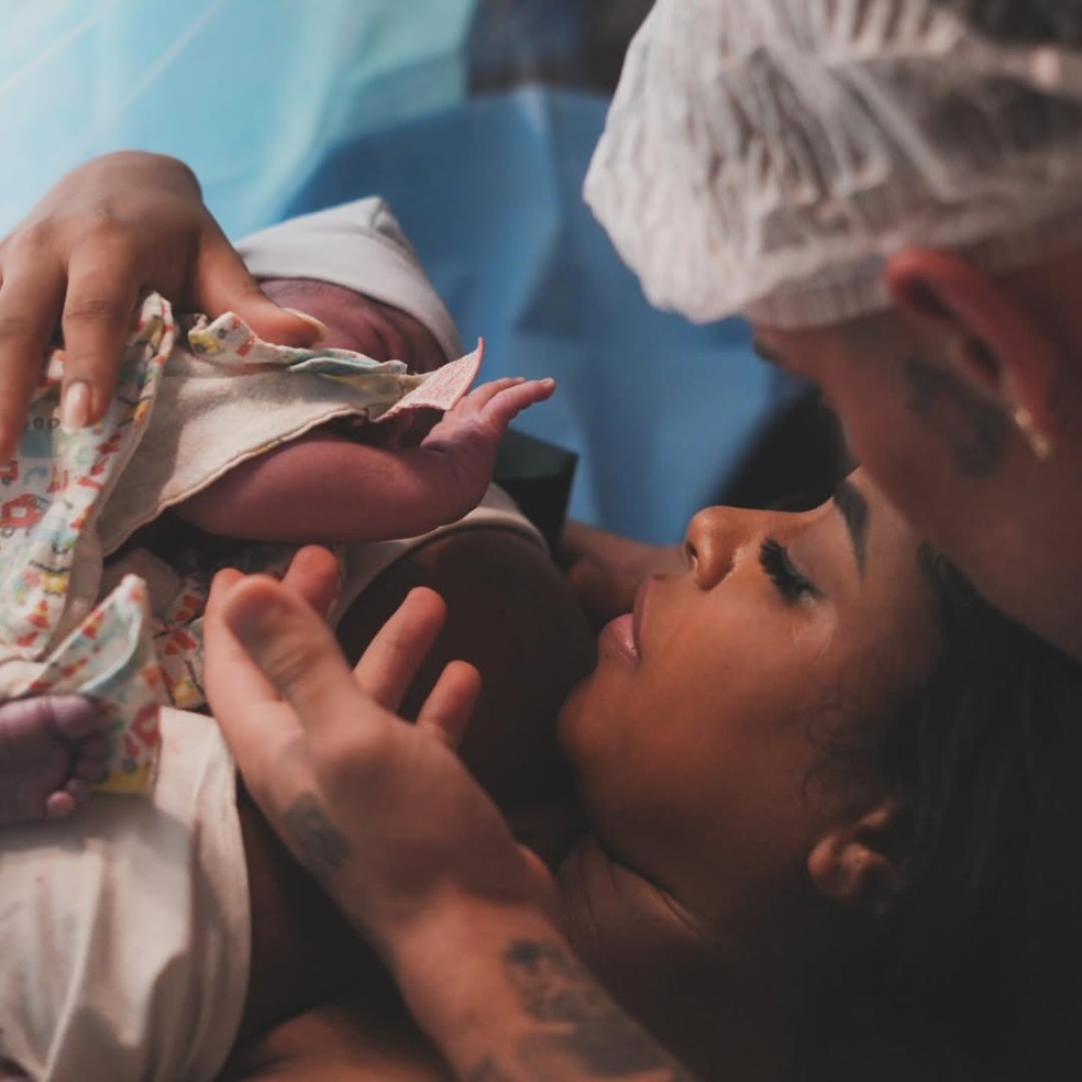 Nasce primeiro filho de MC Daniel e Lorena Maria — Foto: Reprodução Instagram