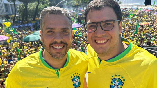 No dia do anúncio da pré-candidatura de Rodrigo Amorim, irmão do deputado declara apoio a Ramagem: 'Futuro prefeito'
