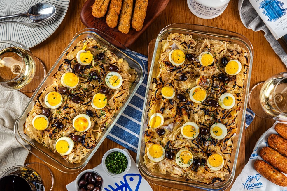 Bacalhau à Gomes de Sá, da taberna Sardinha — Foto: Divulgação