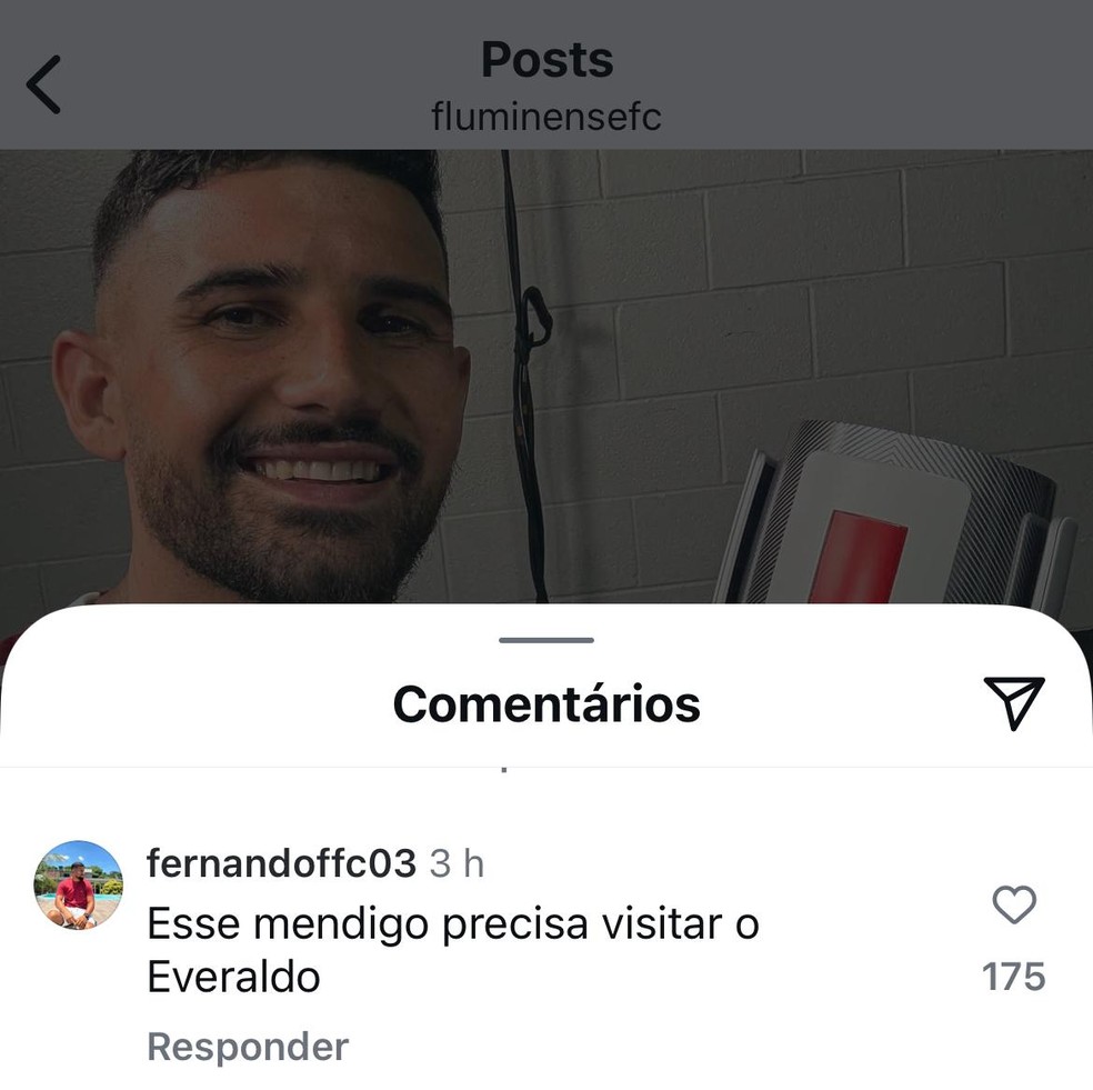 Em tom irônico, torcedor pediu que morador de rua também invadisse quarto de Everaldo.