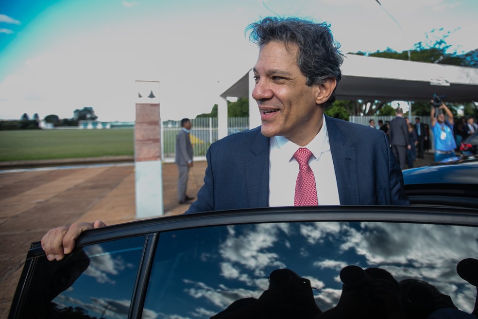 Ministro Fernando Haddad após reunião no Palácio da Alvorada