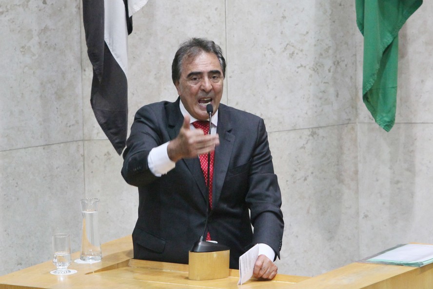 O vereador Adilson Amadeu (União) na Câmara Municipal de São Paulo