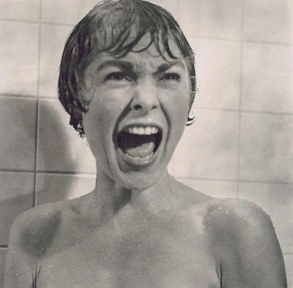 Janet Leigh em cena de 'Psicose', de Hitchcock — Foto: Divulgação