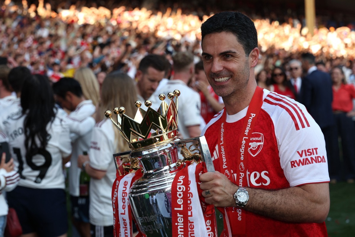 Mikel Arteta é eleito técnico da temporada da Premier League após levar Arsenal ao 1º título em 22 anos