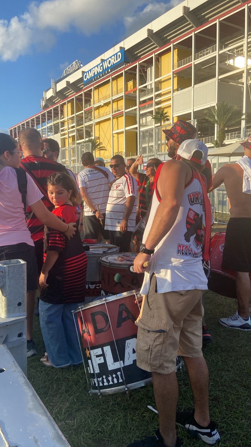 Entorno do Estádio Camping World, em Orlando, para Flamengo e Los Angeles FC — Foto: Diogo Dantas