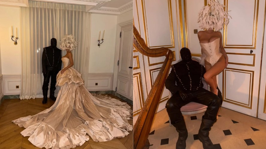 Kanye West gasta cerca de R$ 2 milhões em baile de máscaras pra comemorar aniversário em palácio francês