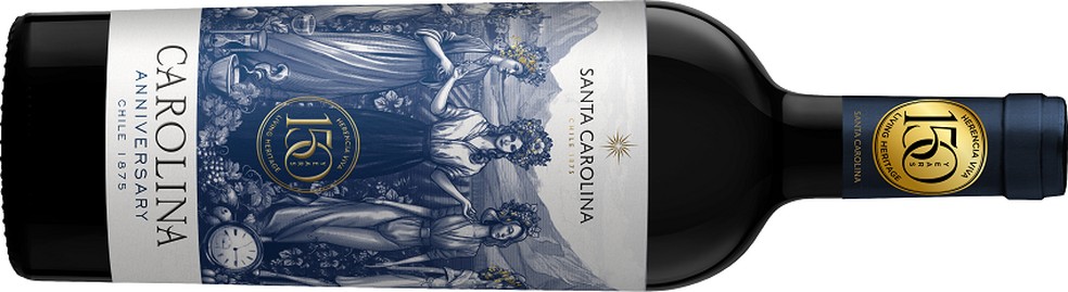 O vinho Santa Carolina Aniversário 150 Anos — Foto: Divulgação