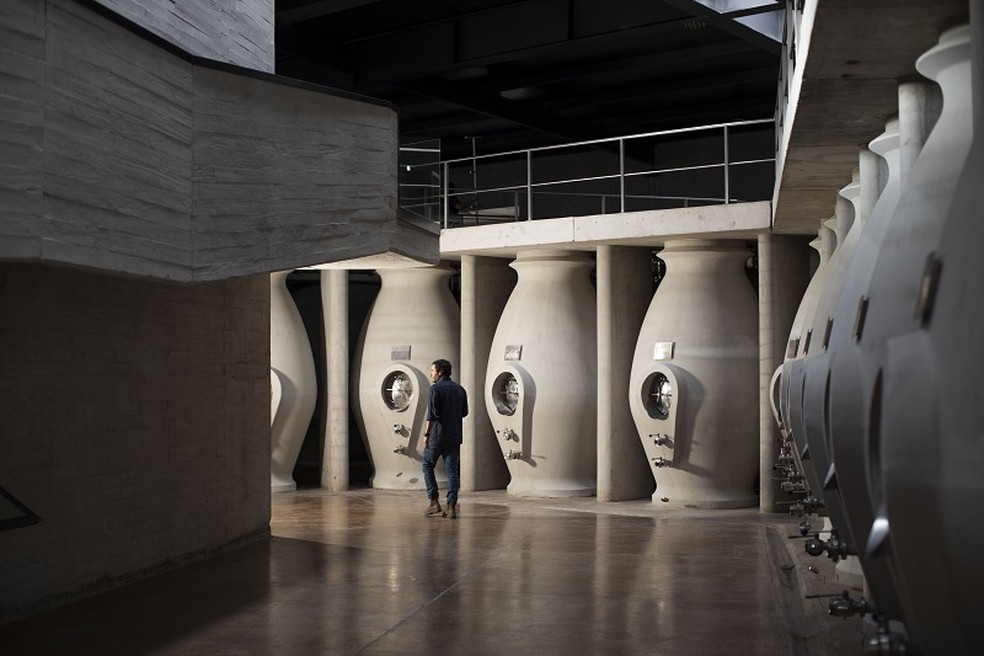 "O concreto, como material de fermentação, é histórico na região", diz Sebastián Zuccardi — Foto: Divulgação / Zuccardi