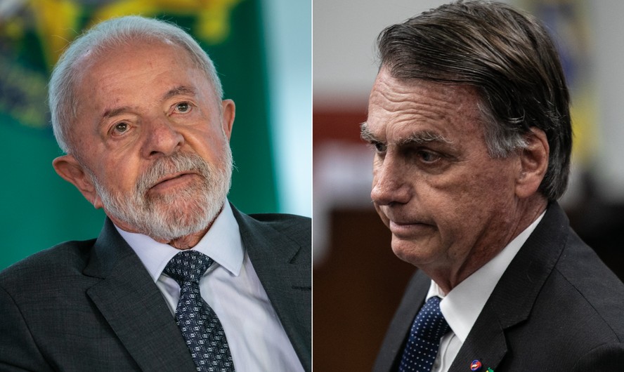 O presidente Lula (PT) e o ex-presidente Jair Bolsonaro (PL)