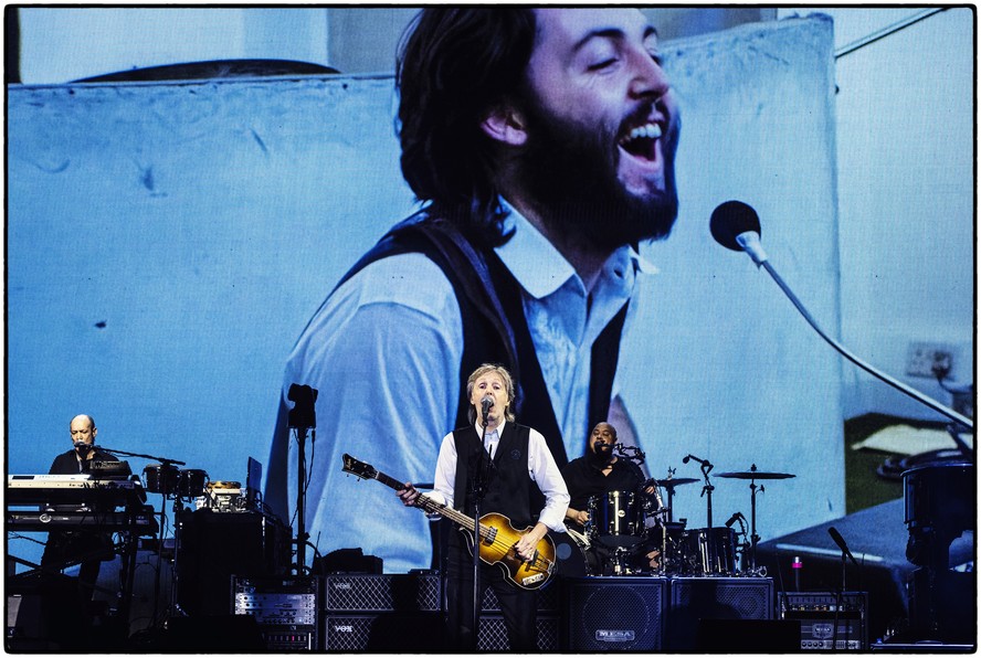 O cantor Paul McCartney, em 2022, no Festival de Glastonbury