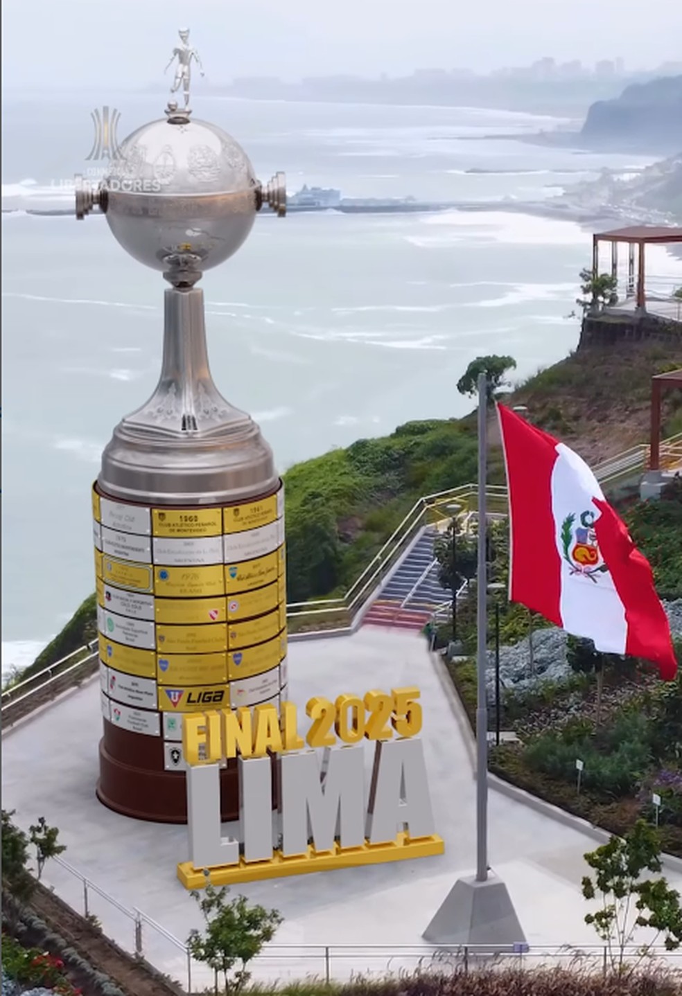 Conmebol anuncia Lima que a final da Copa Libertadores acontecerá em Lima, Peru — Foto: Reprodução
