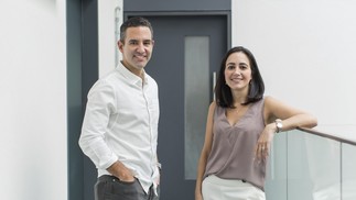 David Vélez e Cristina Junqueira, cofundadores e líderes do Nubank — Foto: Rodrigo Capote/Bloomberg