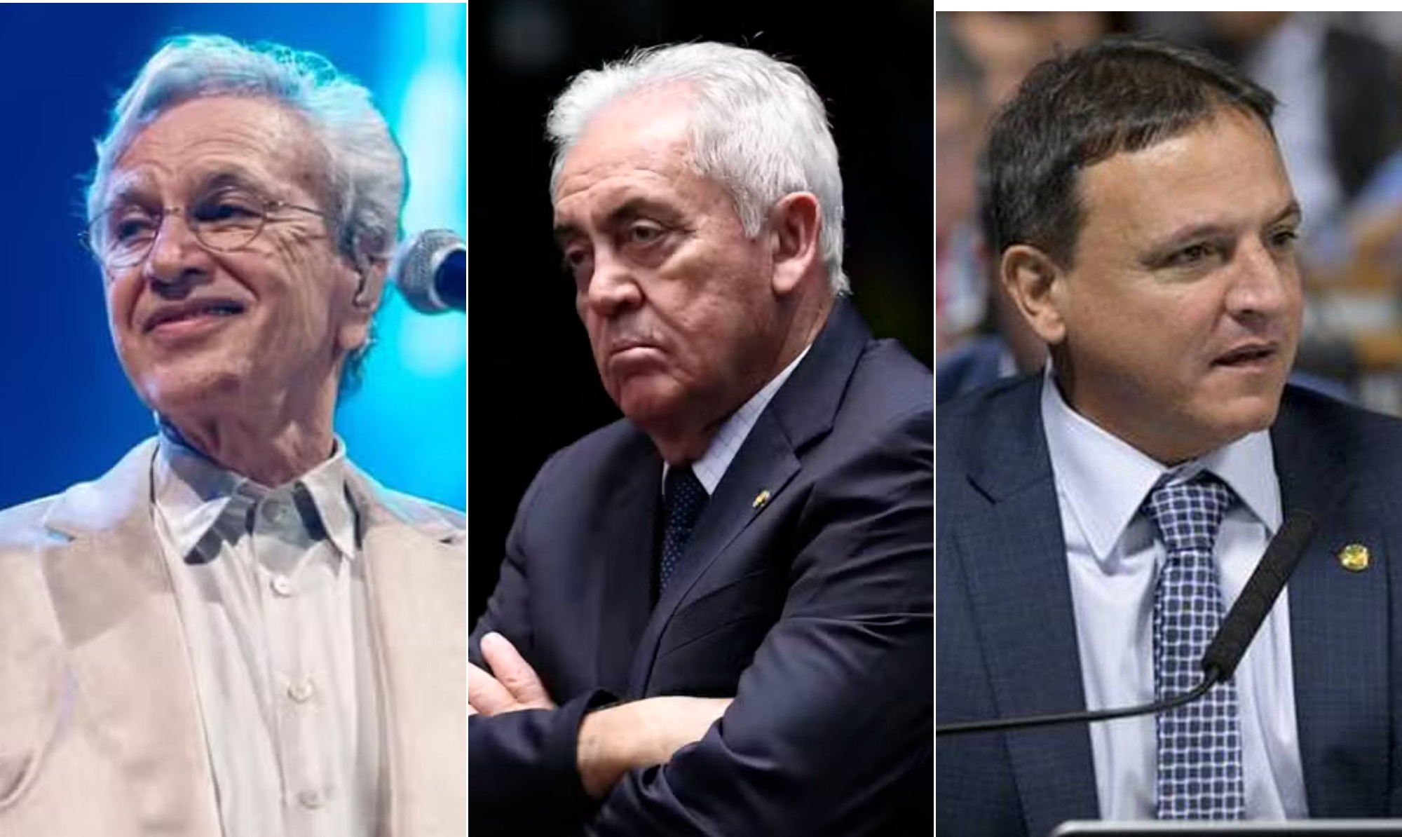 Caetano Veloso agradece senador que desmentiu colega sobre cantor ter pego 'em armas na ditadura': 'Me muno só do violão'