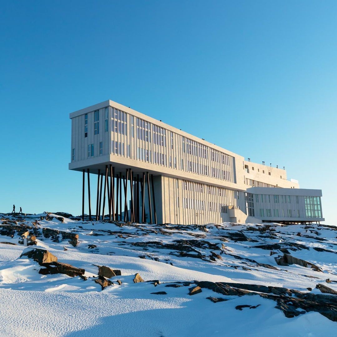 Fogo Island Inn, no Canadá — Foto: Reprodução / Instagram